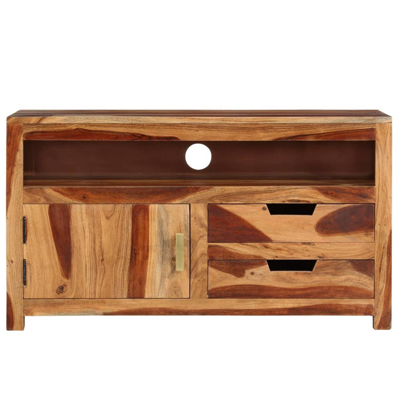 vidaXL TV Cabinet 90x34.5x50 cm Solid Wood Acacia