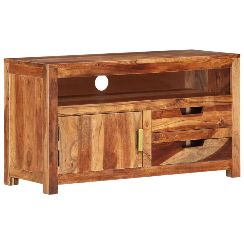 vidaXL TV Cabinet 90x34.5x50 cm Solid Wood Acacia