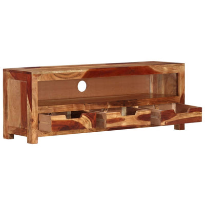 vidaXL TV Cabinet 110x30x40 cm Solid Wood Acacia