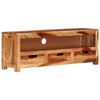 vidaXL TV Cabinet 110x30x40 cm Solid Wood Acacia