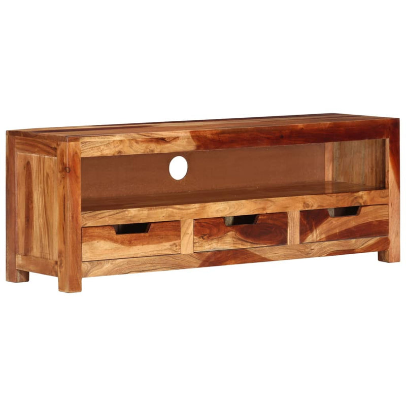 vidaXL TV Cabinet 110x30x40 cm Solid Wood Acacia