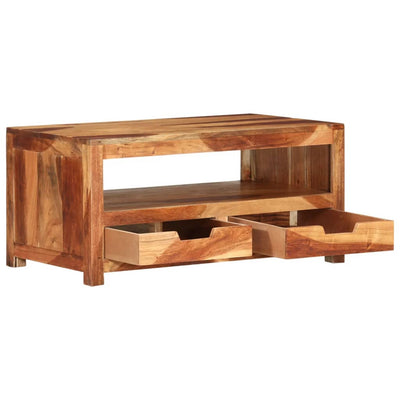 vidaXL Coffee Table 84x49x40 cm Solid Wood Acacia