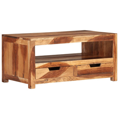 vidaXL Coffee Table 84x49x40 cm Solid Wood Acacia