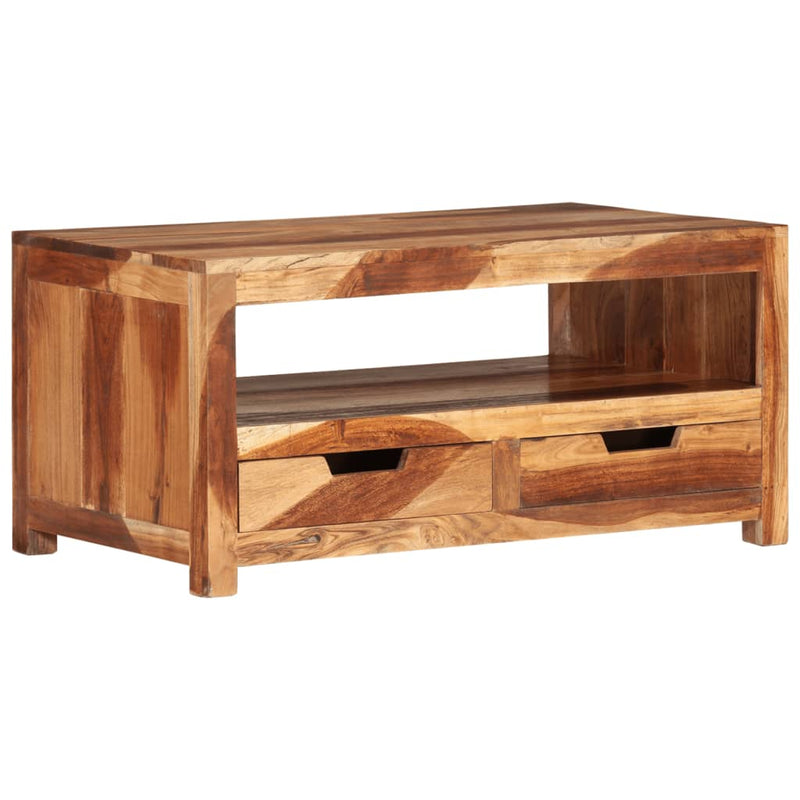 vidaXL Coffee Table 84x49x40 cm Solid Wood Acacia