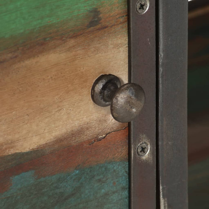 vidaXL TV Cabinet Multicolour 110x30x42 cm Solid Wood Reclaimed