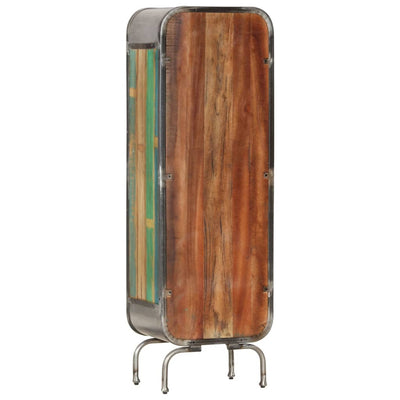 vidaXL Highboard Multicolour 40x30x126 cm Solid Wood Reclaimed