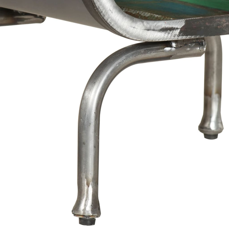 vidaXL Highboard Multicolour 40x30x126 cm Solid Wood Reclaimed