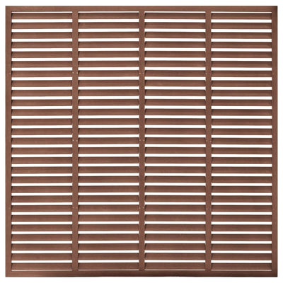 vidaXL Louver Fence WPC 180x180 cm Brown