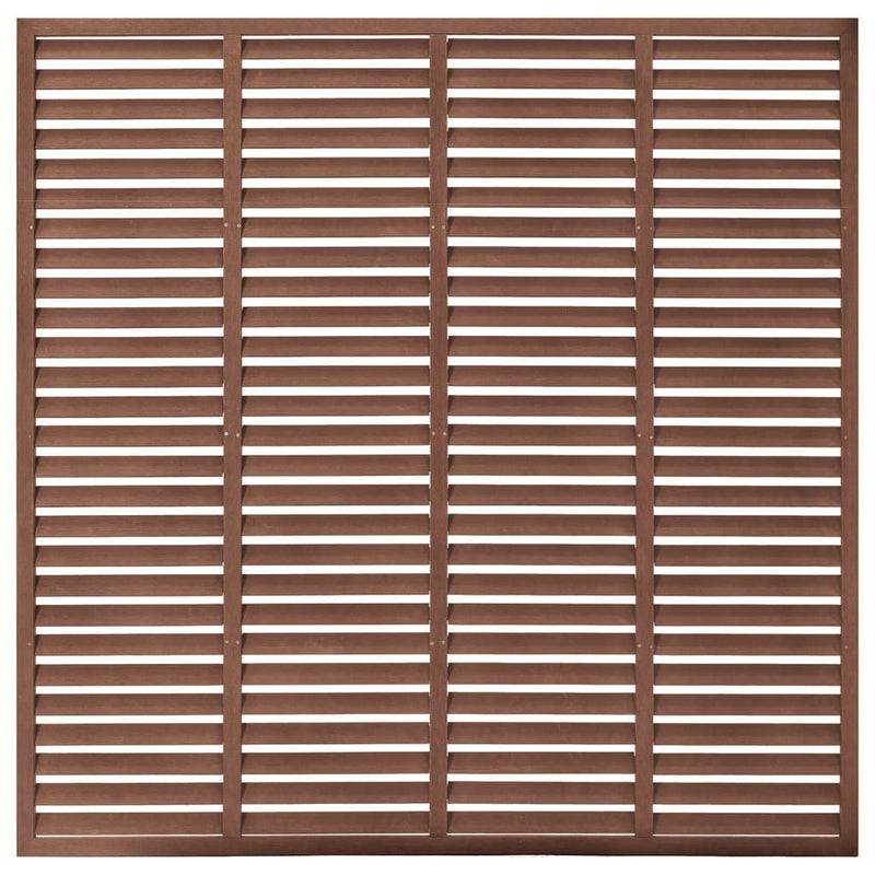 vidaXL Louver Fence WPC 180x180 cm Brown