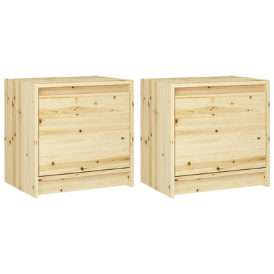 vidaXL Bedside Cabinets 2 pcs 40x30.5x40 cm Solid Firwood