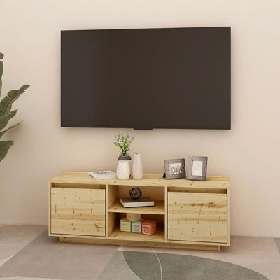 vidaXL TV Cabinet 110x30x40 cm Solid Firwood