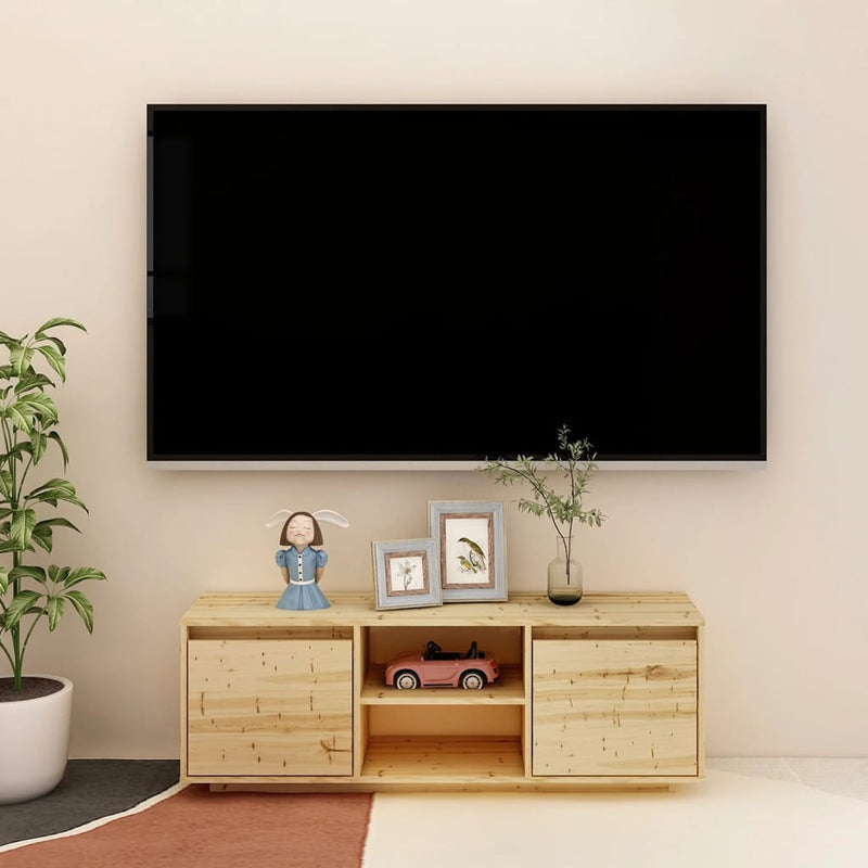 vidaXL TV Cabinet 110x30x40 cm Solid Firwood