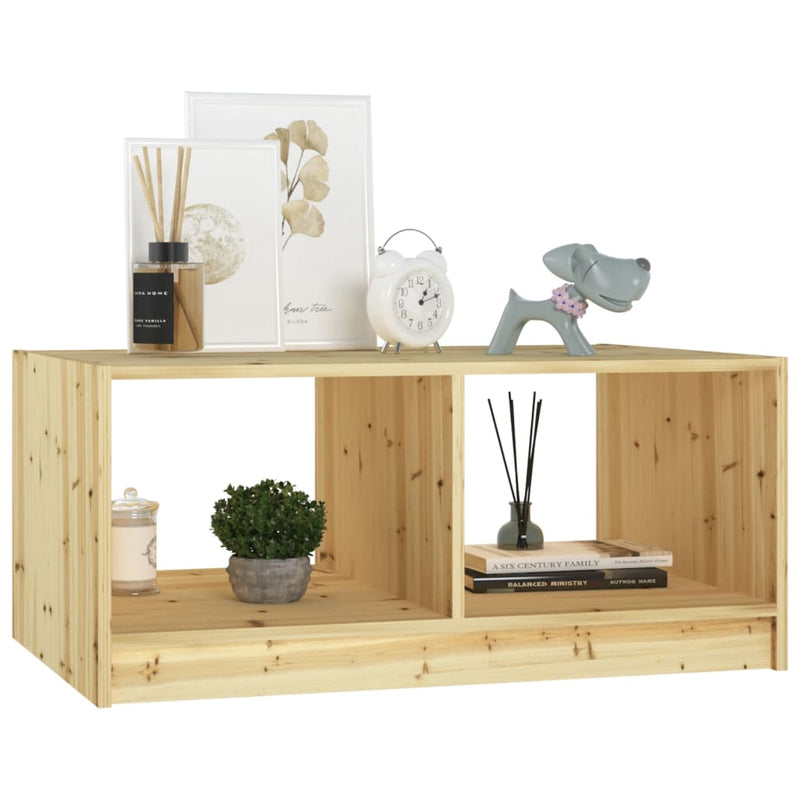 vidaXL Coffee Table 110x50x33.5 cm Solid Firwood