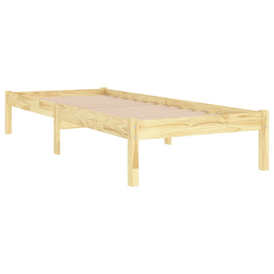 vidaXL Bed Frame without Mattress Solid Wood 90x190 cm