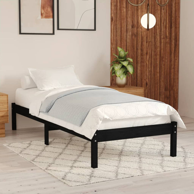 vidaXL Bed Frame without Mattress Solid Wood 90x190 cm