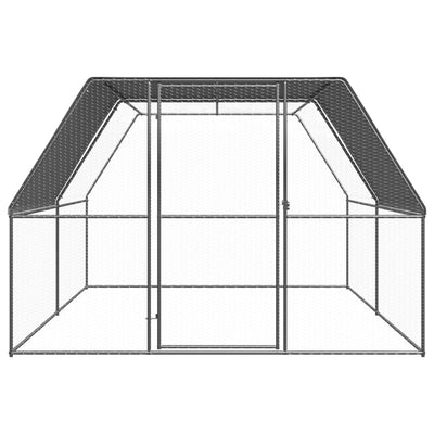 vidaXL Outdoor Chicken Cage 3x6x2 m Galvanised Steel