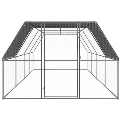 vidaXL Outdoor Chicken Cage 3x6x2 m Galvanised Steel