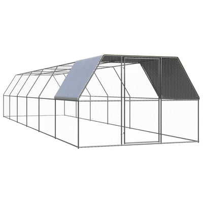 vidaXL Outdoor Chicken Cage 3x6x2 m Galvanised Steel