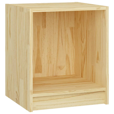 vidaXL Bedside Cabinet Black 35.5x33.5x41.5 cm Solid Pinewood