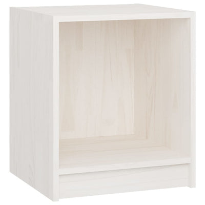 vidaXL Bedside Cabinet Black 35.5x33.5x41.5 cm Solid Pinewood