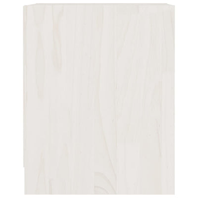 vidaXL Bedside Cabinet Black 35.5x33.5x41.5 cm Solid Pinewood