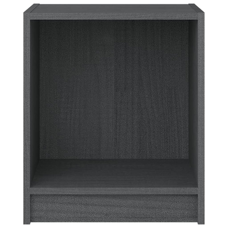 vidaXL Bedside Cabinet Black 35.5x33.5x41.5 cm Solid Pinewood
