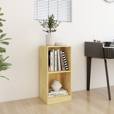 vidaXL Side Cabinet Grey 35.5x33.5x76 cm Solid Pinewood