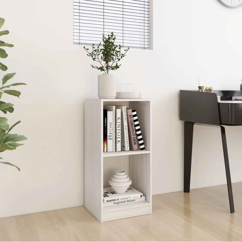 vidaXL Side Cabinet Grey 35.5x33.5x76 cm Solid Pinewood