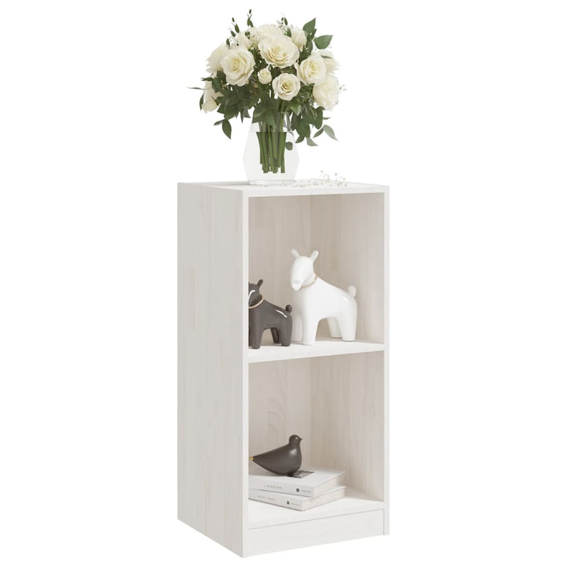 vidaXL Side Cabinet Grey 35.5x33.5x76 cm Solid Pinewood