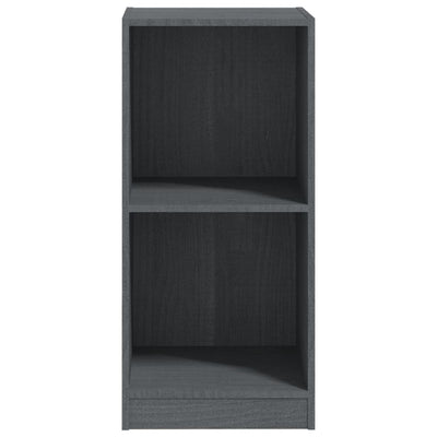 vidaXL Side Cabinet Grey 35.5x33.5x76 cm Solid Pinewood