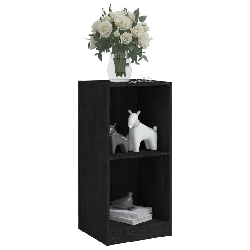 vidaXL Side Cabinet Grey 35.5x33.5x76 cm Solid Pinewood