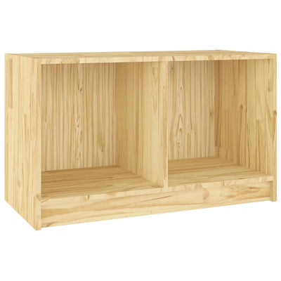 vidaXL TV Cabinet Black 70x33x42 cm Solid Pinewood
