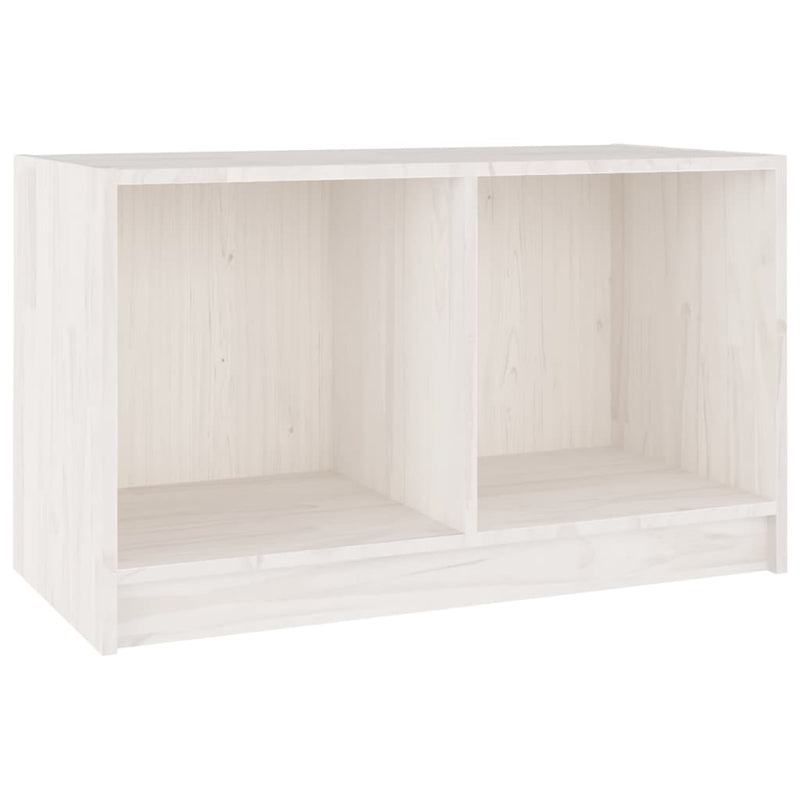 vidaXL TV Cabinet Black 70x33x42 cm Solid Pinewood