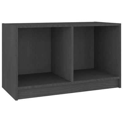 vidaXL TV Cabinet Black 70x33x42 cm Solid Pinewood