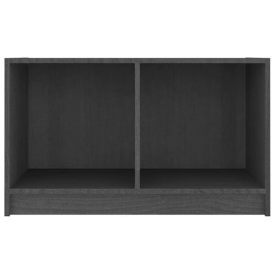 vidaXL TV Cabinet Black 70x33x42 cm Solid Pinewood