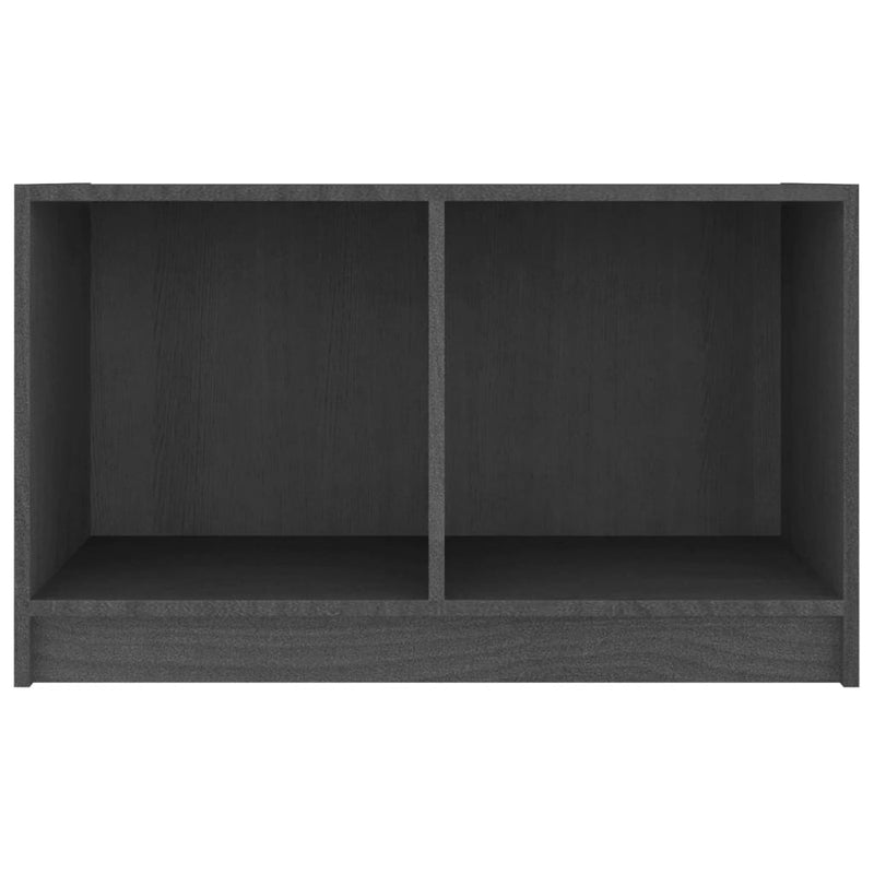 vidaXL TV Cabinet Black 70x33x42 cm Solid Pinewood