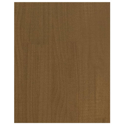 vidaXL TV Cabinet Black 70x33x42 cm Solid Pinewood