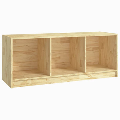 vidaXL TV Cabinet Black 104x33x41 cm Solid Pinewood