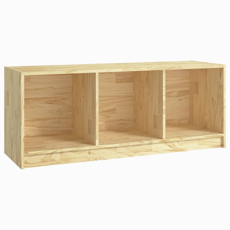 vidaXL TV Cabinet Black 104x33x41 cm Solid Pinewood