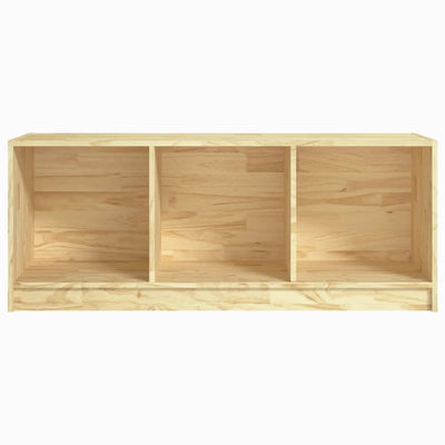vidaXL TV Cabinet Black 104x33x41 cm Solid Pinewood