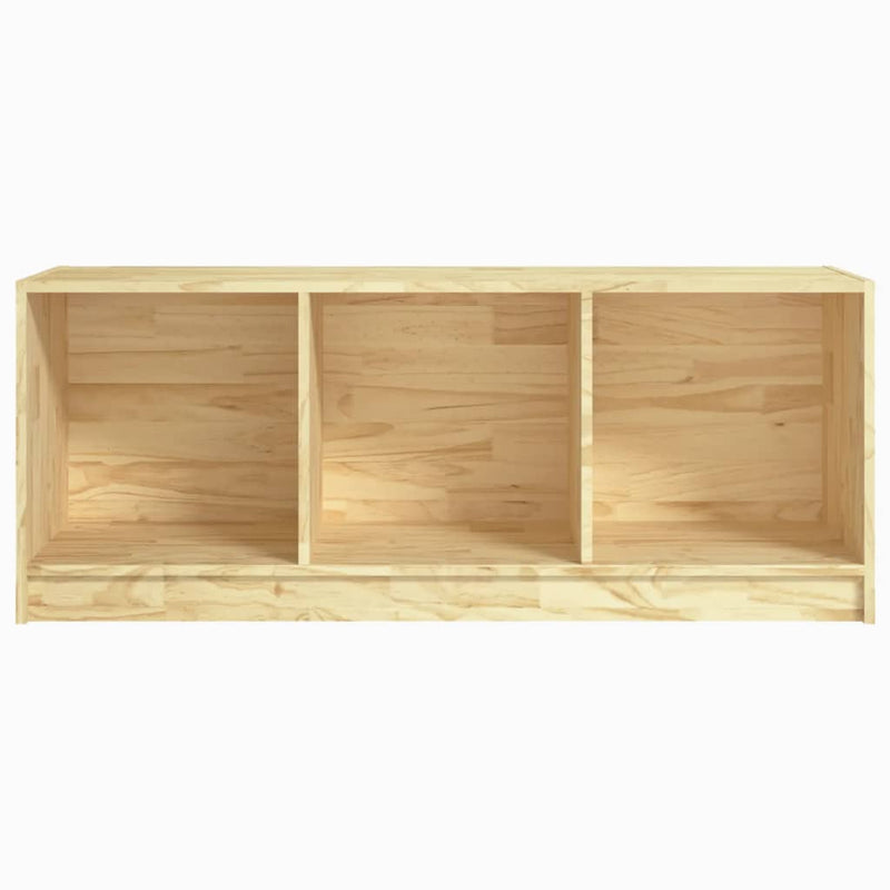 vidaXL TV Cabinet Black 104x33x41 cm Solid Pinewood