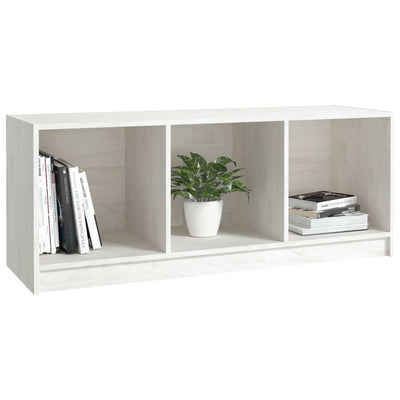 vidaXL TV Cabinet Black 104x33x41 cm Solid Pinewood