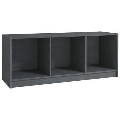 vidaXL TV Cabinet Black 104x33x41 cm Solid Pinewood