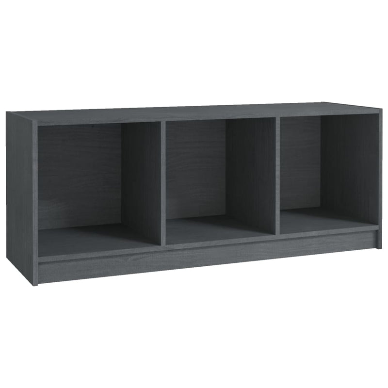 vidaXL TV Cabinet Black 104x33x41 cm Solid Pinewood