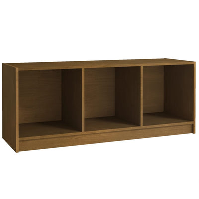 vidaXL TV Cabinet Black 104x33x41 cm Solid Pinewood