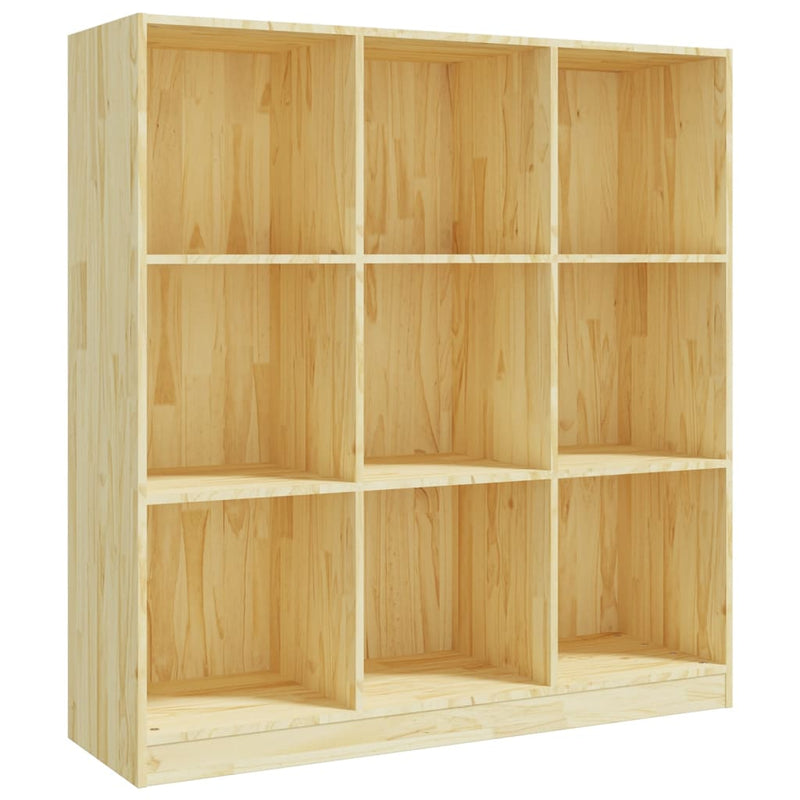 vidaXL Book Cabinet/Room Divider Black 104x33.5x110 cm Solid Pinewood