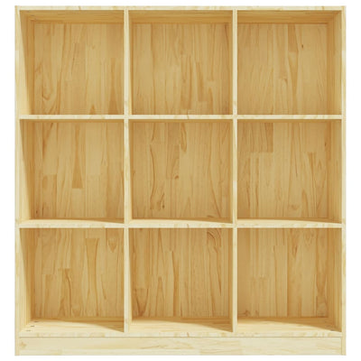 vidaXL Book Cabinet/Room Divider Black 104x33.5x110 cm Solid Pinewood