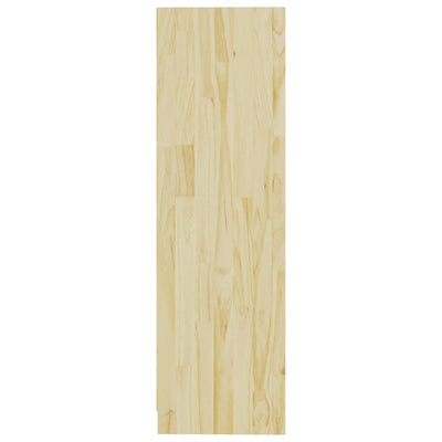 vidaXL Book Cabinet/Room Divider Black 104x33.5x110 cm Solid Pinewood