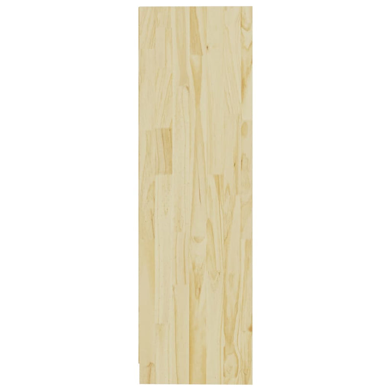 vidaXL Book Cabinet/Room Divider Black 104x33.5x110 cm Solid Pinewood