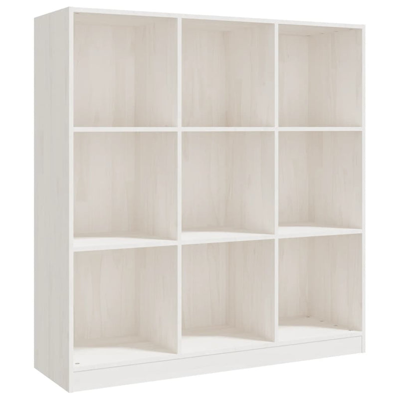 vidaXL Book Cabinet/Room Divider Black 104x33.5x110 cm Solid Pinewood